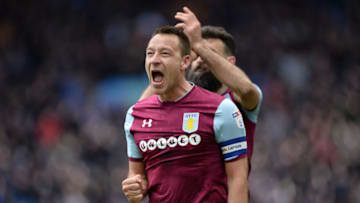 BIRMINGHAM, ENGLAND - FEBRUARY 11: John Terry of Aston Villa celebrates after the Sky Bet Championship match between Aston Villa and Birmingham City at Villa Park on February 11, 2018 in Birmingham, England. (Photo by Nathan Stirk/Getty Images)