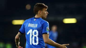 UDINE, ITALY - MARCH 23: Nicolò Barella of Italy gestures during the 2020 UEFA European Championships group J qualifying match between Italy and Finland at Stadio Friuli on March 23, 2019 in Udine, Italy. (Photo by Marco Luzzani/Getty Images)