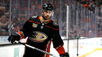 ANAHEIM, CA - NOVEMBER 18: Andrew Cogliano #7 of the Anaheim Ducks skates during the game against the Colorado Avalanche on November 18, 2018 at Honda Center in Anaheim, California. (Photo by Debora Robinson/NHLI via Getty Images)