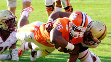 CLEMSON, SC - SEPTEMBER 23: Running back Adam Choice