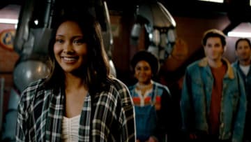 DC's Stargirl -- "Summer School: Chapter 2" -- Image Number: STG202fg_0003r.jpg -- Pictured (L-R): Ysa Penarejo as Jennie, Anjelika Washington as Beth Chapel, Cameron Gellman as Rick Tyler and Luke Wilson as Pat Dugan -- Photo: The CW -- © 2021 The CW Network, LLC. All Rights Reserved.