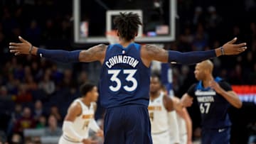 MINNEAPOLIS, MN - NOVEMBER 21: Robert Covington #33 of the Minnesota Timberwolves. (Photo by Hannah Foslien/Getty Images)