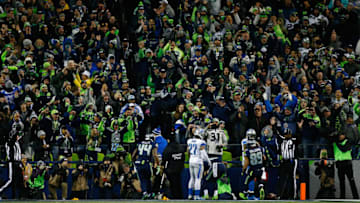 SEATTLE, WA - JANUARY 07: Seattle Seahawks fans cheer after Paul Richardson
