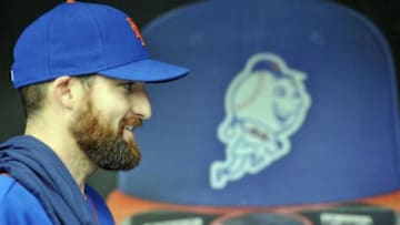 Jun 28, 2013; New York, NY, USA; New York Mets relief pitcher Bobby Parnell (39) looks on before the start of the game against the Washington Nationals game at Citi Field. Mandatory Credit: Joe Camporeale-USA TODAY Sports