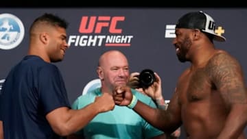 Alistair Overeem and Walt Harris face-off for UFC Jacksonville (photo via UFC)