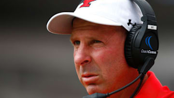 PITTSBURGH, PA - SEPTEMBER 05: Head coach Bo Pelini of the Youngstown State Penguins looks on in the first half against the Pittsburgh Panthers during the game at Heinz Field on September 5, 2015 in Pittsburgh, Pennsylvania. (Photo by Jared Wickerham/Getty Images)