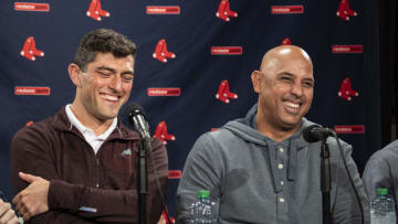 Chief Baseball Officer Chaim Bloom and Manager Alex Cora (Photo by Billie Weiss/Boston Red Sox/Getty Images)