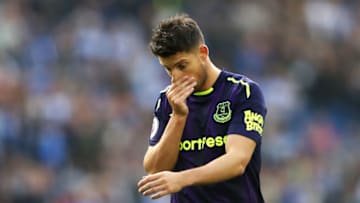 BRIGHTON, ENGLAND - OCTOBER 15: Kevin Mirallas of Everton reacts after the Premier League match between Brighton and Hove Albion and Everton at Amex Stadium on October 15, 2017 in Brighton, England. (Photo by Dan Istitene/Getty Images)