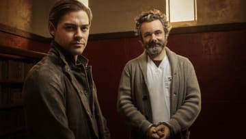 PRODIGAL SON: L-R: Tom Payne and Michael Sheen in PRODIGAL SON, premiering this fall on FOX. © 2019 FOX MEDIA LLC. Cr: David Giesbrecht / FOX.