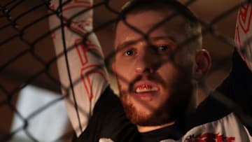 ABERTILLERY, WALES - FEBRUARY 14: Jack Shore takes a rest during a training session on February 14, 2022 in Abertillery, Wales. Jack Shore's next fight is on UFC London on the March 19, 2022 (Photo by Huw Fairclough/Getty Images)