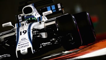ABU DHABI, UNITED ARAB EMIRATES - NOVEMBER 24: Felipe Massa of Brazil driving the (19) Williams Martini Racing Williams FW40 Mercedes on track during practice for the Abu Dhabi Formula One Grand Prix at Yas Marina Circuit on November 24, 2017 in Abu Dhabi, United Arab Emirates. (Photo by Mark Thompson/Getty Images)