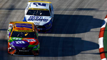 Kyle Busch, Joe Gibbs Racing, and Brad Keselowski, Team Penske, NASCAR (Photo by Jared C. Tilton/Getty Images)