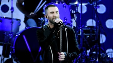 INGLEWOOD, CA - MARCH 11: Adam Levine of Maroon 5 performs onstage during the 2018 iHeartRadio Music Awards which broadcasted live on TBS, TNT, and truTV at The Forum on March 11, 2018 in Inglewood, California. (Photo by Kevin Winter/Getty Images for iHeartMedia)