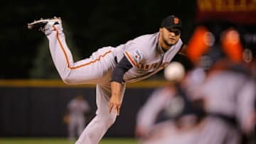 DENVER, CO - MAY 23: Starting pitcher Yusmeiro Petit