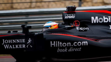 McLaren driver Fernando Alonso during practice at the Circuit of the Americas. Mandatory Credit: Jerome Miron-USA TODAY Sports
