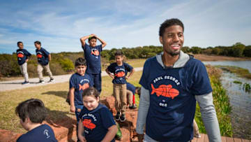 OKC Thunder Forward Paul George (Photo by Zach Beeker/NBAE via Getty Images)