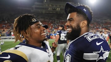 LOS ANGELES, CA - AUGUST 12: Ezekiel Elliott