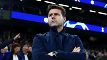LONDON, ENGLAND - OCTOBER 01: Mauricio Pochettino, Manager of Tottenham Hotspur looks prior to the UEFA Champions League group B match between Tottenham Hotspur and Bayern Muenchen at Tottenham Hotspur Stadium on October 01, 2019 in London, United Kingdom. (Photo by Julian Finney/Getty Images)