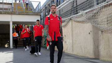 LONDON, ENGLAND - SEPTEMBER 01: Danny Ings of Southampton arrives at the stadium prior to the Premier League match between Crystal Palace and Southampton FC at Selhurst Park on September 1, 2018 in London, United Kingdom. (Photo by Alex Morton/Getty Images)