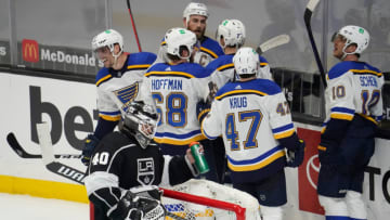 St. Louis Blues left wing David Perron (57)Mandatory Credit: Robert Hanashiro-USA TODAY Sports