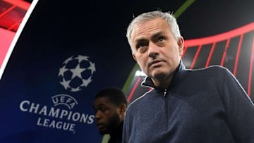 MUNICH, GERMANY - DECEMBER 11: Jose Mourinho, Manager of Tottenham Hotspur looks on prior to the UEFA Champions League group B match between Bayern Muenchen and Tottenham Hotspur at Allianz Arena on December 11, 2019 in Munich, Germany. (Photo by Michael Regan/Getty Images)