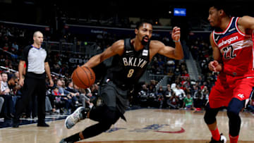 Brooklyn Nets Spencer Dinwiddie. Mandatory Copyright Notice: Copyright 2018 NBAE (Photo by Stephen Gosling/NBAE via Getty Images)