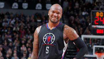 SACRAMENTO, CA - JANUARY 6: Marreese Speights #5 of the Los Angeles Clippers looks on during the game against the Sacramento Kings on January 6, 2017 at Golden 1 Center in Sacramento, California. NOTE TO USER: User expressly acknowledges and agrees that, by downloading and or using this photograph, User is consenting to the terms and conditions of the Getty Images Agreement. Mandatory Copyright Notice: Copyright 2017 NBAE (Photo by Rocky Widner/NBAE via Getty Images)
