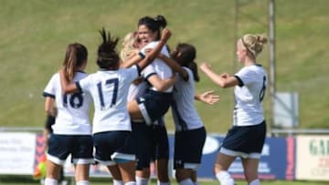 Lewes Ladies 0-2 Spurs Ladies | Photo taken by James Boyes on September 6, 2015 | Source: Flickr -- Creative Commons // Goal celebration
