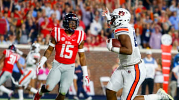 Jalen Harris is leaving the Auburn football program. (Photo by Butch Dill/Getty Images)