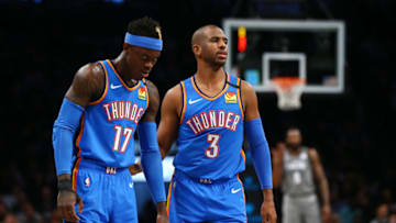 Chris Paul, Dennis Schroder (Photo by Mike Stobe/Getty Images)