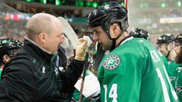 Nov 5, 2016; Dallas, TX, USA; Dallas Stars left wing Jamie Benn (14) during the game against the Chicago Blackhawks at the American Airlines Center. The Blackhawks defeat the Stars 3-2. Mandatory Credit: Jerome Miron-USA TODAY Sports
