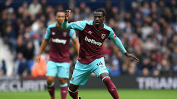 WEST BROMWICH, ENGLAND - SEPTEMBER 16: Pedro Obiang of West Ham United in action during the Premier League match between West Bromwich Albion and West Ham United at The Hawthorns on September 16, 2017 in West Bromwich, England. (Photo by Shaun Botterill/Getty Images)