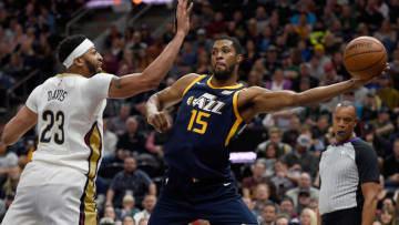 Derrick Favors Utah Jazz (Photo by Gene Sweeney Jr./Getty Images)