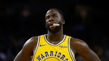 OAKLAND, CA - DECEMBER 27: Draymond Green #23 of the Golden State Warriors looks on during the game against the Portland Trail Blazers at ORACLE Arena on December 27, 2018 in Oakland, California. NOTE TO USER: User expressly acknowledges and agrees that, by downloading and or using this photograph, User is consenting to the terms and conditions of the Getty Images License Agreement. (Photo by Lachlan Cunningham/Getty Images)