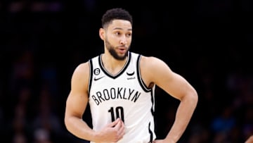 PHOENIX, ARIZONA - JANUARY 19: Ben Simmons #10 of the Brooklyn Nets during the game against the Phoenix Suns at Footprint Center on January 19, 2023 in Phoenix, Arizona. The Suns beat the Nets 117-112. NOTE TO USER: User expressly acknowledges and agrees that, by downloading and or using this photograph, User is consenting to the terms and conditions of the Getty Images License Agreement. (Photo by Chris Coduto/Getty Images)