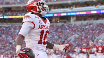 Treylon Burks, Arkansas football (Photo by Kevin C. Cox/Getty Images)
