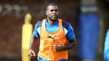 LEICESTER, ENGLAND - AUGUST 11: Wes Morgan during the Leicester City training session at Belvoir Drive Training Complex on August 11, 2016 in Leicester, United Kingdom. (Photo by Plumb Images/Leicester City FC via Getty Images)