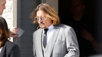FAIRFAX, VIRGINIA - APRIL 11: Johnny Depp is seen outside court for the start of a civil trial at Fairfax County Circuit Court on April 11, 2022 in Fairfax, Virginia. Depp is seeking $50 million in alleged damages to his career over an op-ed Heard wrote in the Washington Post in 2018. (Photo by Paul Morigi/Getty Images)