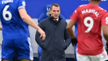 Leicester City's Northern Irish manager Brendan Rodgers (Photo by MICHAEL REGAN/POOL/AFP via Getty Images)