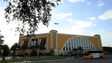 A outside look of the complex the St. John's basketball team will be competing in. (Photo by Mike Ehrmann/Getty Images)