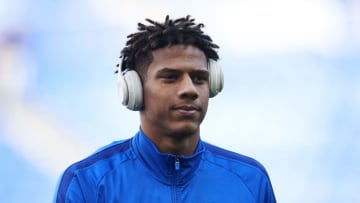 SAN SEBASTIAN, SPAIN - DECEMBER 14: Jean Clair Todibo of FC Barcelona looks on prior to the start the La Liga match between Real Sociedad and FC Barcelona at Estadio Anoeta on December 14, 2019 in San Sebastian, Spain. (Photo by Juan Manuel Serrano Arce/Getty Images)