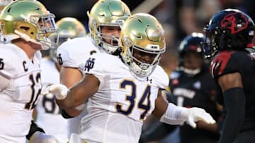 Jahmir Smith #34 of the Notre Dame Fighting Irish (Photo by Andy Lyons/Getty Images)