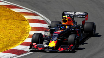 MONTREAL, QUEBEC - JUNE 09: Pierre Gasly of France driving the (10) Aston Martin Red Bull Racing RB15 on track during the F1 Grand Prix of Canada at Circuit Gilles Villeneuve on June 09, 2019 in Montreal, Canada. (Photo by Dan Istitene/Getty Images)