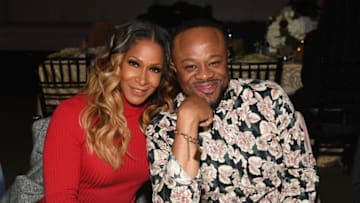 ATLANTA, GA - FEBRUARY 10: Sheree Whitfield (L) and Satchel Jester attend BET's Social Awards 2018 - It Girls Welcome Dinner on February 10, 2018 in Atlanta, Georgia. (Photo by Paras Griffin/Getty Images for BET)