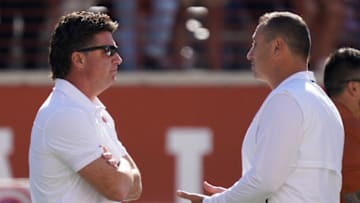 Mike Gundy, Steve Sarkisian, Texas Football Mandatory Credit: Scott Wachter-USA TODAY Sports