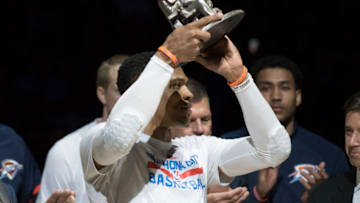 OKLAHOMA CITY, OK - APRIL 12: Russell Westbrook (Photo by J Pat Carter/Getty Images)