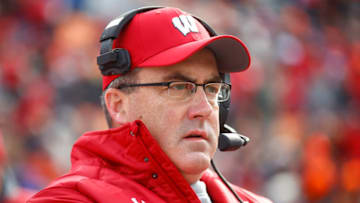 CHAMPAIGN, IL - OCTOBER 28: Head coach Paul Chryst of the Wisconsin Badgers is seen during the game against the Illinois Fighting Illini at Memorial Stadium on October 28, 2017 in Champaign, Illinois. (Photo by Michael Hickey/Getty Images)
