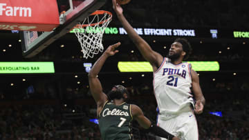 The Boston Celtics have the perfect trade package for Joel Embiid if he waits to be moved from the Sixers until after the 2023-24 season Mandatory Credit: Bob DeChiara-USA TODAY Sports