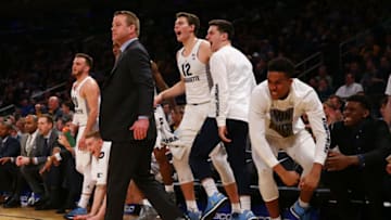NEW YORK, NY - MARCH 09: head coach Steve Wojciechowski of the Marquette Golden Eagles reacts from the bench against the Seton Hall Pirates during the Big East Basketball Tournament - Quarterfinals at Madison Square Garden on March 9, 2017 in New York City. (Photo by Mike Stobe/Getty Images)
