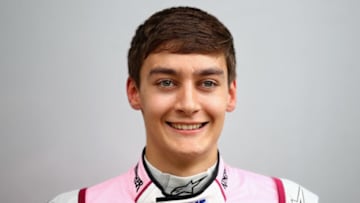 SAO PAULO, BRAZIL - NOVEMBER 09: George Russell of Great Britain and Force India in the Paddock during previews for the Formula One Grand Prix of Brazil at Autodromo Jose Carlos Pace on November 9, 2017 in Sao Paulo, Brazil. (Photo by Clive Mason/Getty Images)